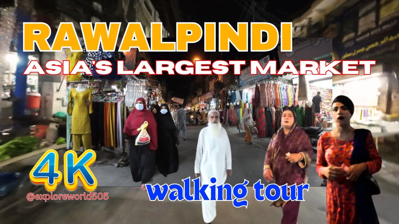 Asia's Largest Market || Tench Bhatta || Rawalpindi Pakistan || Walking Tour || #stunning #pakistan