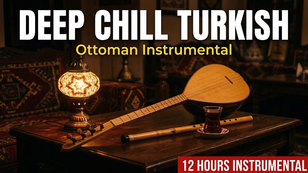 Deep Chill Turkish Music | 12 Hours Ottoman Instrumental Background Music for Relaxation & Study