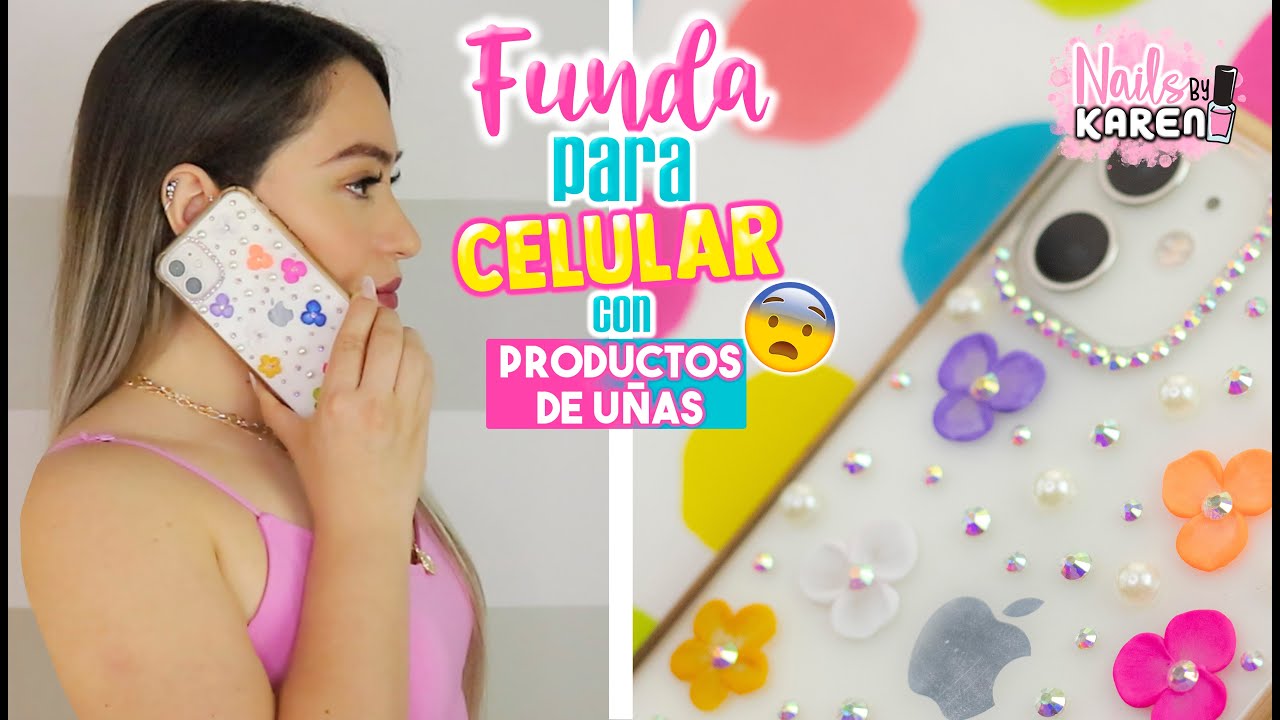 HAZ FUNDA para TU CELULAR con PRODUCTOS de UÑAS - Económico