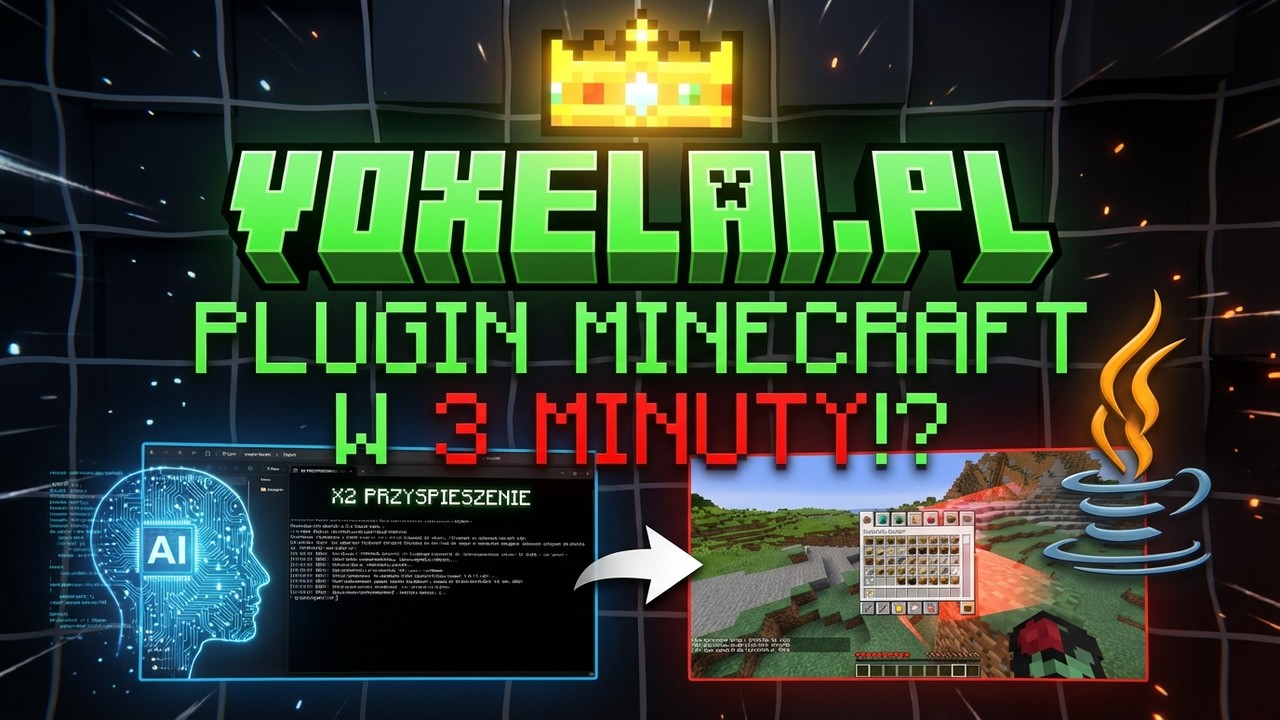 Stw&oacute;rz DOWOLNY PLUGIN do MINECRAFT z VOXEL AI! (3min)