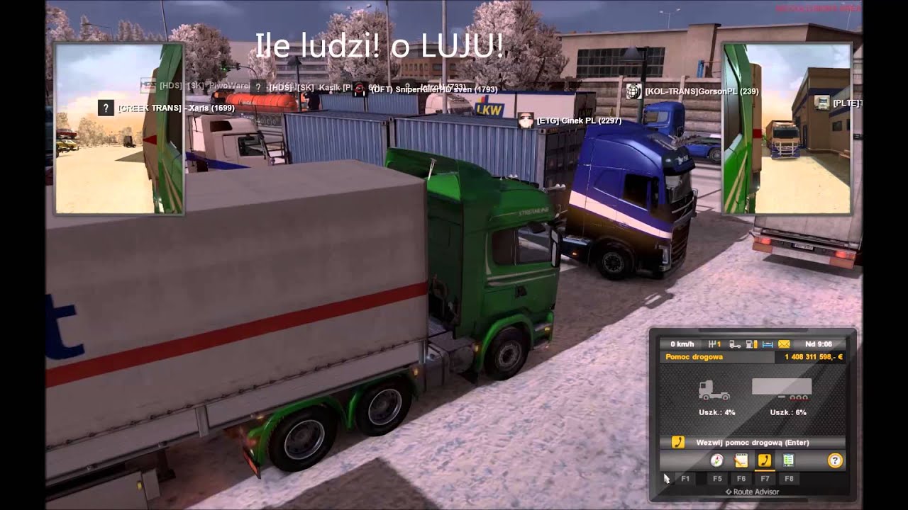 Funny Moment #1: Euro Truck Simulator 2 MultiPlayer (CyVIl & Górson)