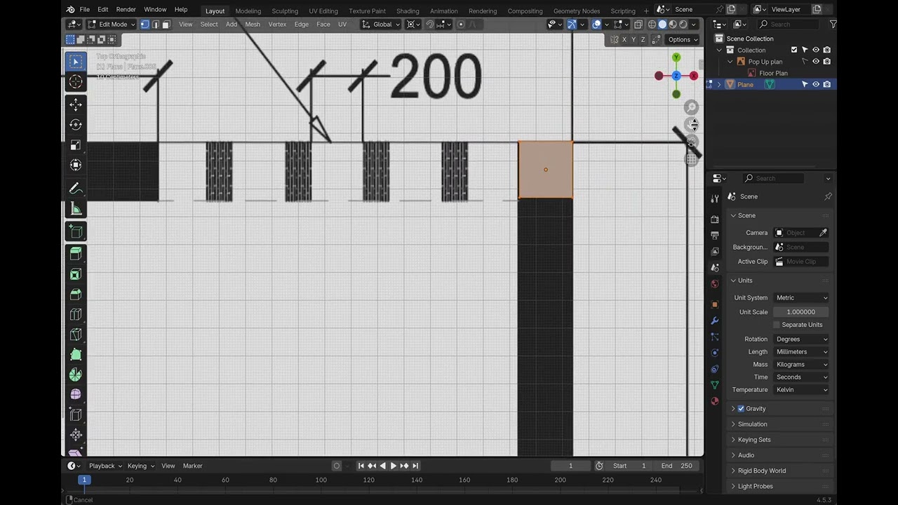 Creating walls, adding window part 1
