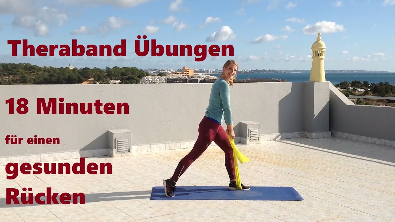 Theraband Übungen - 18 Minuten für einen gesunden Rücken
