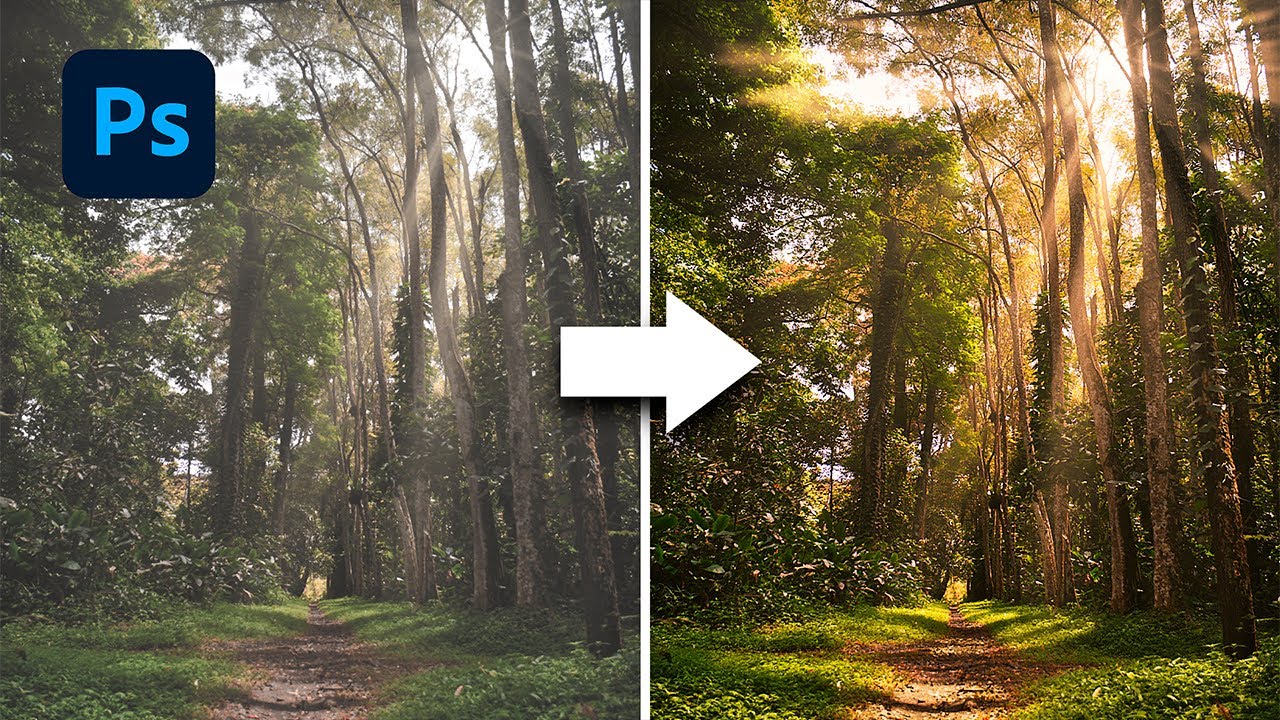 Crea RAYOS de LUZ en 3 simples pasos con PHOTOSHOP | Alain Perdomo