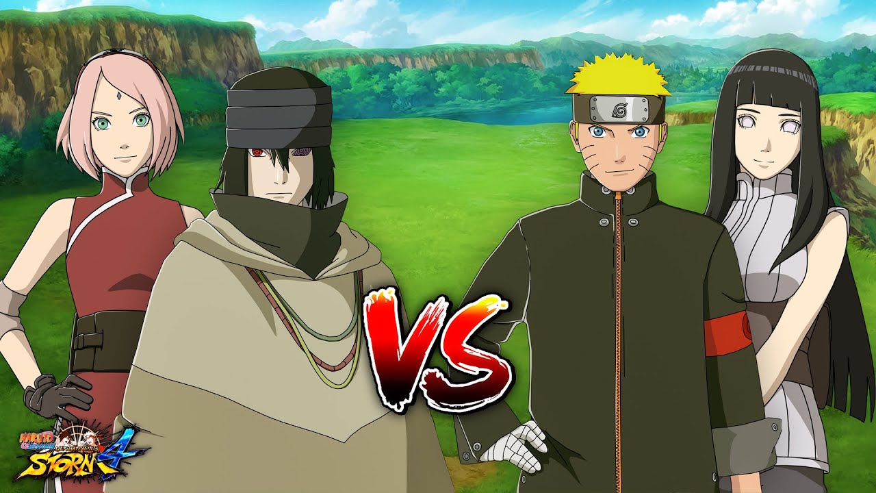 (NSUNS4) Naruto Hinata VS Sasuke Sakura THE LAST (4K) - Gameplay
