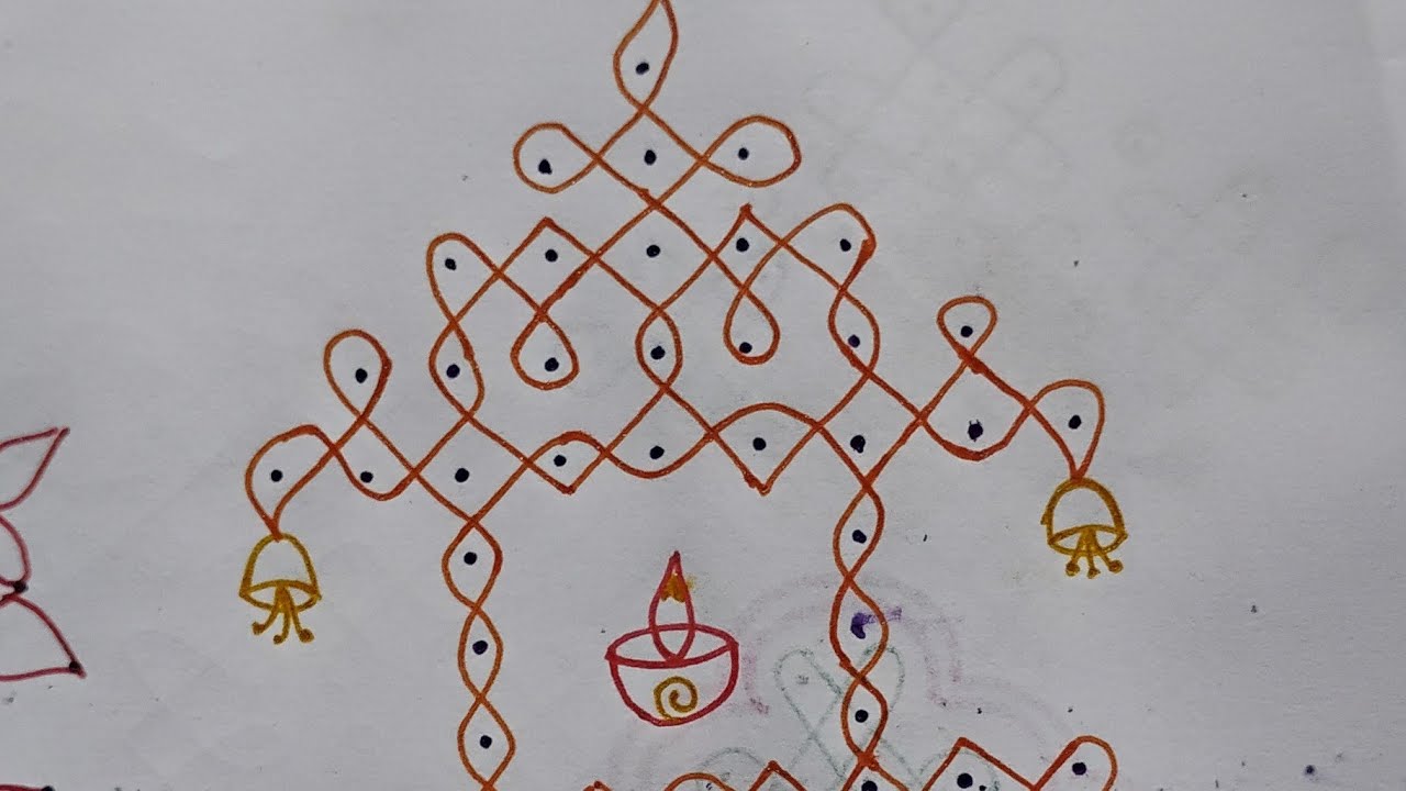 Easy rangoli designs 🌺