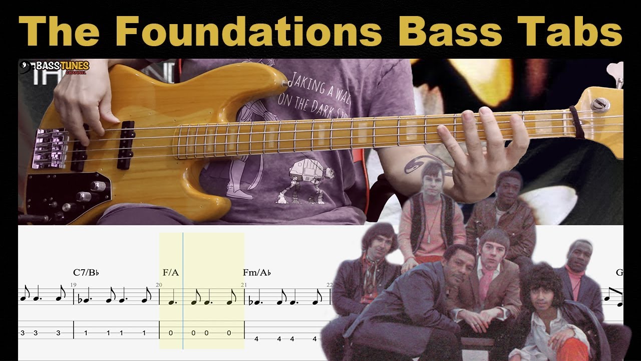 The Foundations - Build me up buttercup BASS COVER (with Tabs and Sheet)