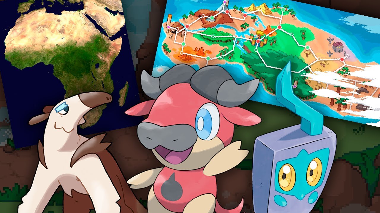 CREANDO una NUEVA REGIÓN de POKÉMON basada en ÁFRICA. Pokémon Armonía