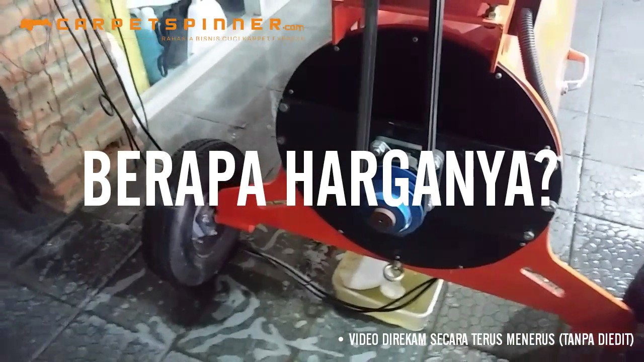 (Demo Produk Baru) Mesin Pengering Karpet JETSpin CR-5500 Carpet Spinner 5,5 HP