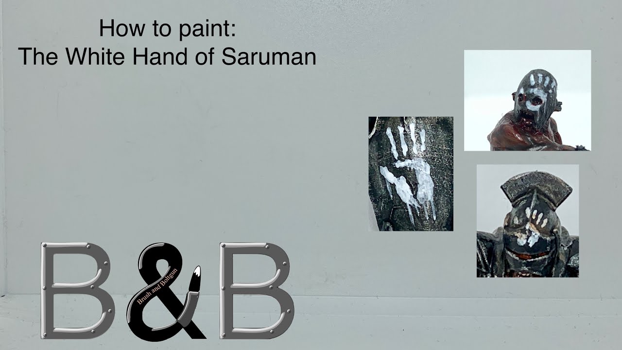 How to paint The White Hand of Saruman