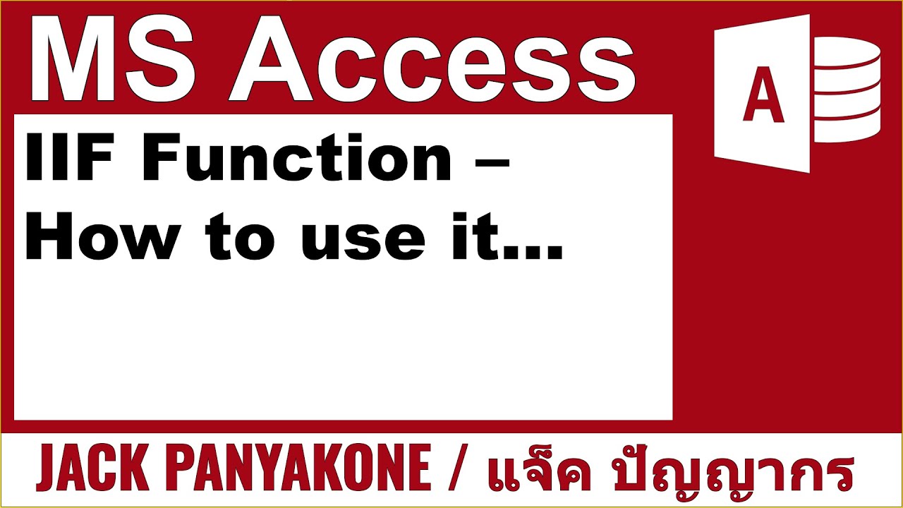 How to use IIF Function in MS ACCESS VBA