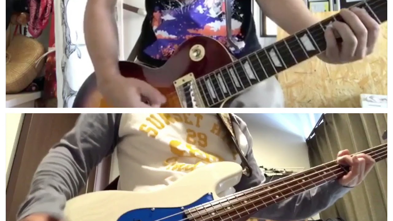 【共作】Hi-STANDARD『The Gift - #playthegift』2人で【弾いてみた】ハイスタ ベース ギター