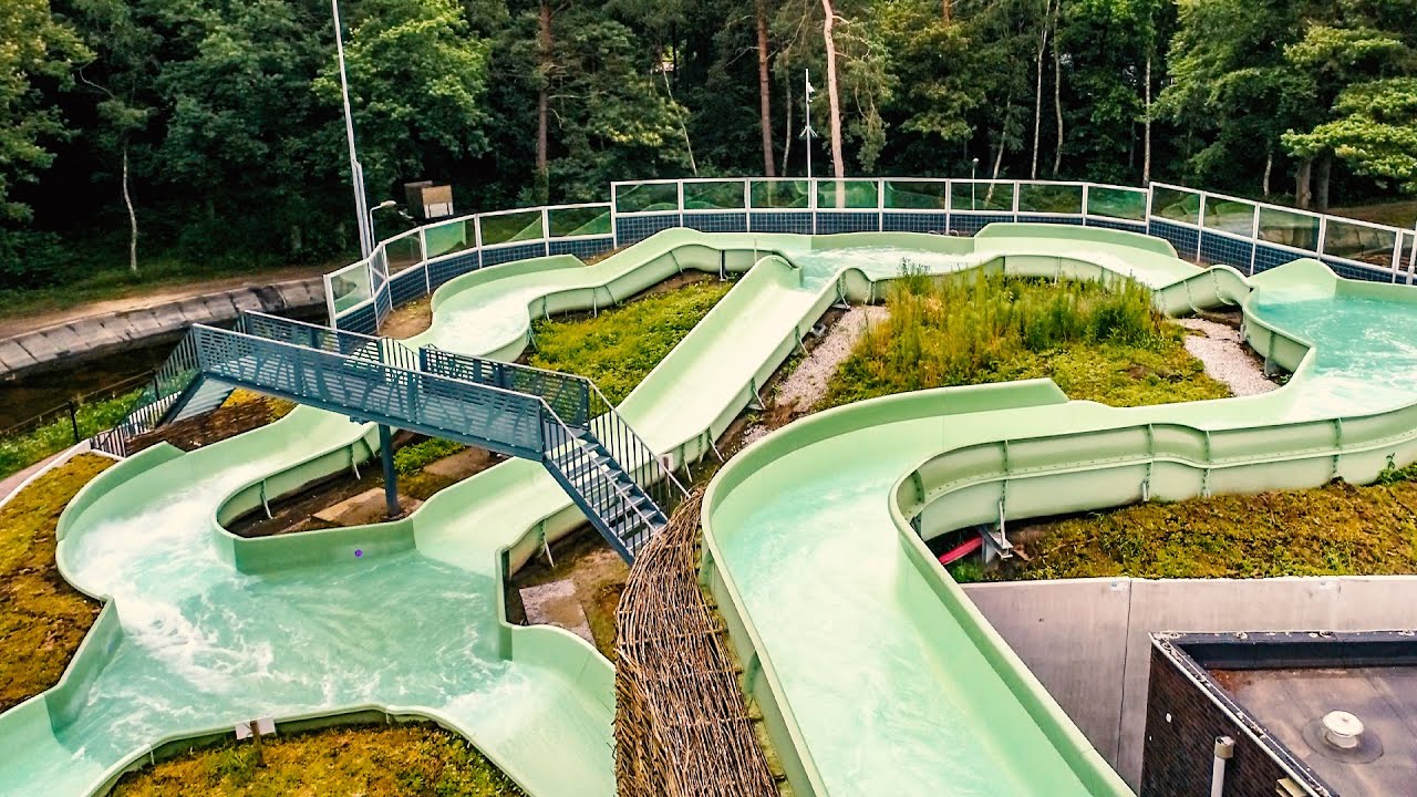 Wild River - White Water Maze Slide at Bosbad Putten [NEW]