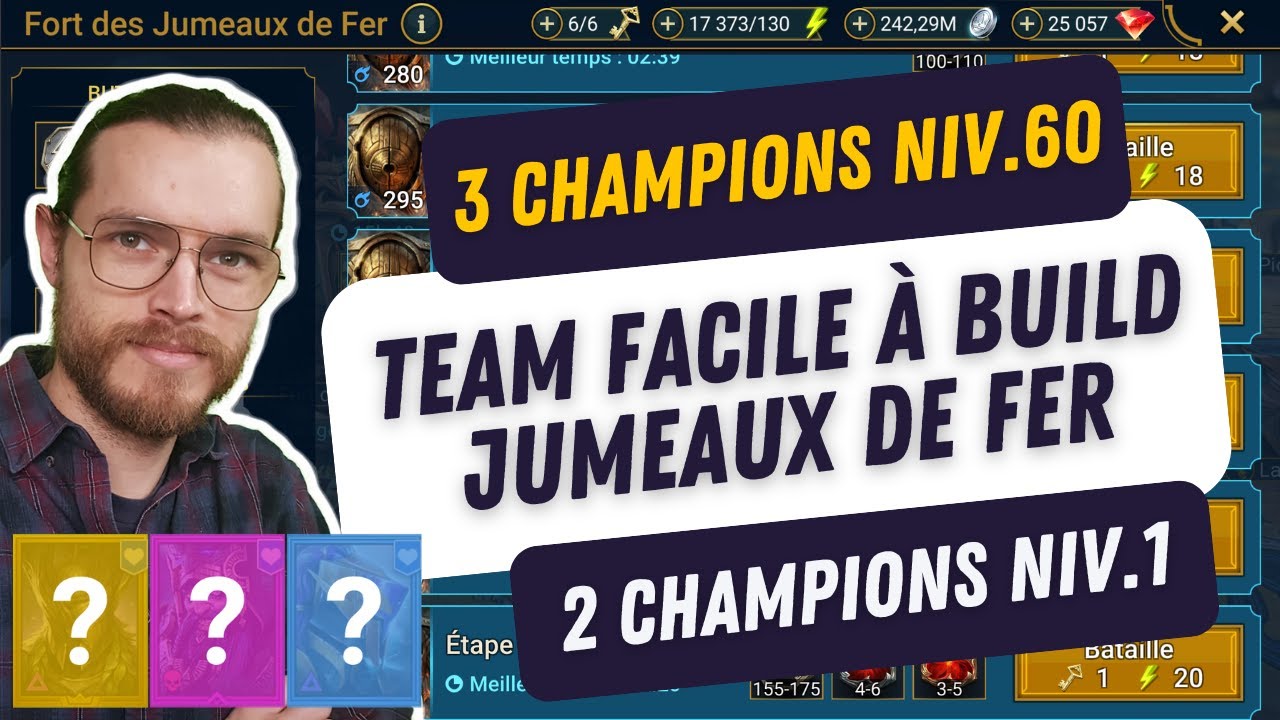 RAID SHADOW LEGENDS TEAM JUMEAUX DE FER