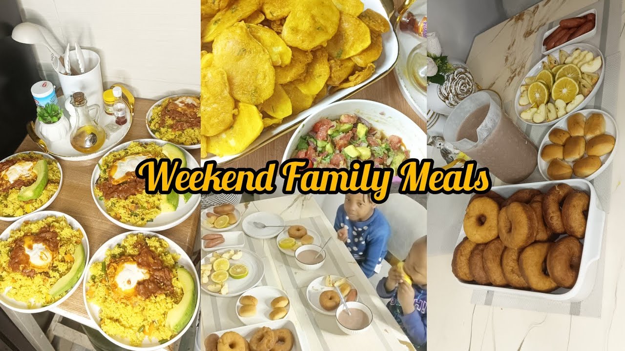 WHAT MY FAMILY & I EAT IN A DAY/FAMILY MEALS ON WEEKEND#dinner #breakfast