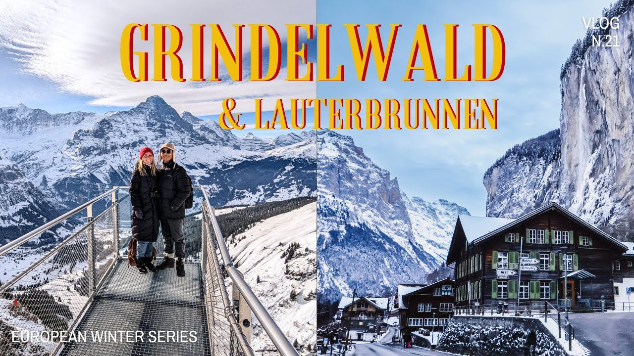 Grindelwald - Cliff Walk, Glider & Bachalpsee Lake Hike ft. Lauterbrunnen | European Winter Vlog 21