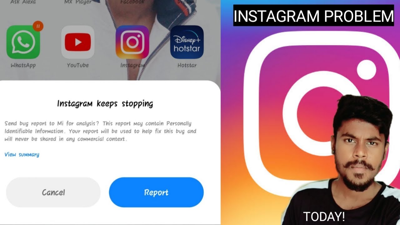 Instagram Keeps Stopping Problem Today In Mi Phone | Instagram Not Opening | Kannada | 2020 |