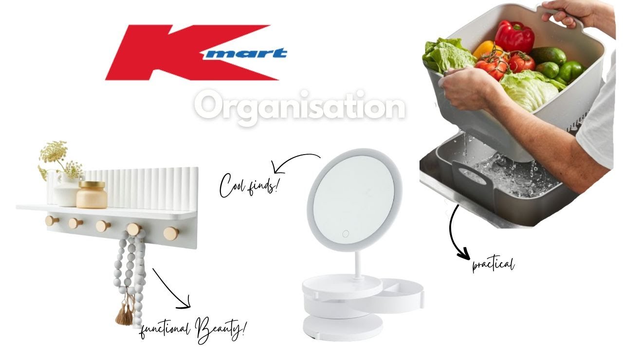 Kmart shop with me for home organisation/what's new at Kmart in home organisation