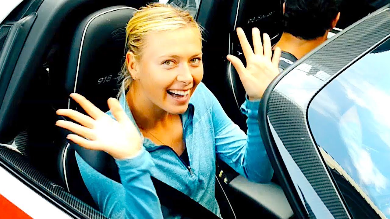 Maria Sharapova + Mark Webber: Joyride Porsche 918 Spyder Video Sexy Commercial CARJAM TV HD 2014