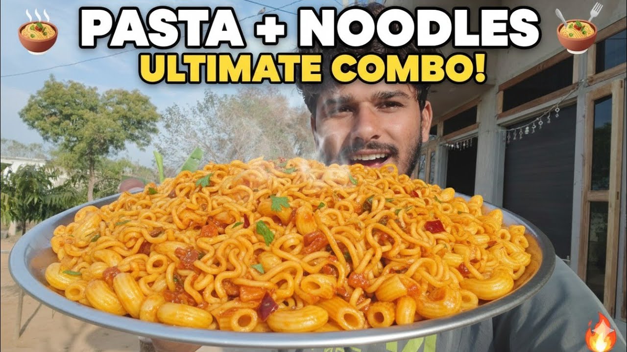 Pasta and Noodles 🍜  donon banaa diye 🤤