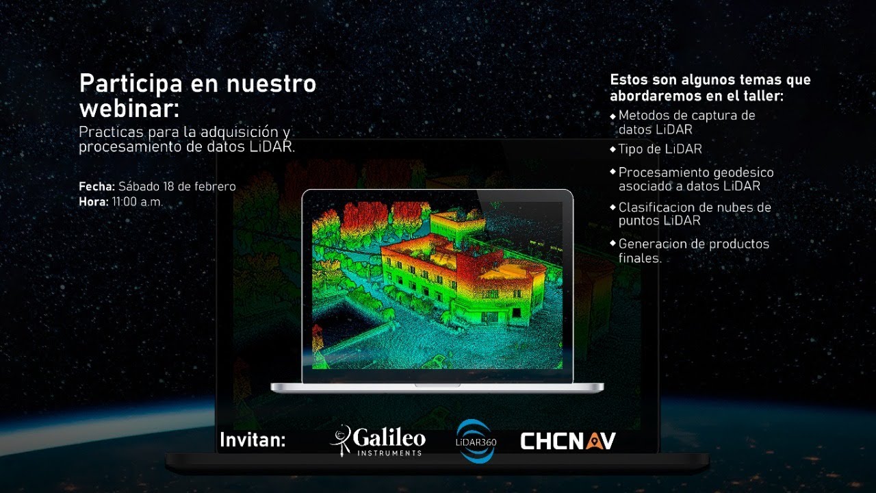 Webinar: Practicas para la adquisición y procesamiento de datos LiDar