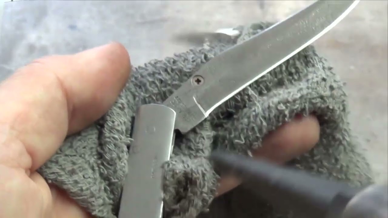 Quick Restore Project on a Vintage Valor Folding Pocket Knife - #entertainment