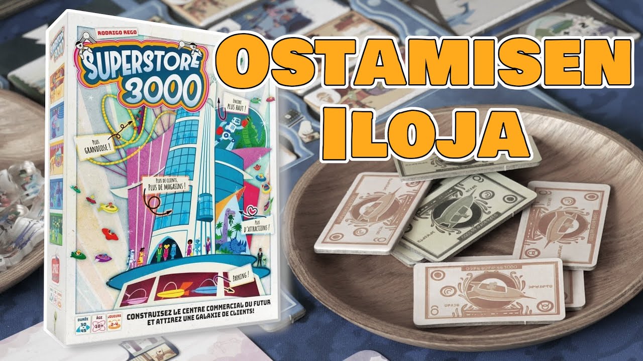 Superstore 3000 | Hyväntuulinen laattojenasettelu | Lautapelin arvostelu | Space Cowboys