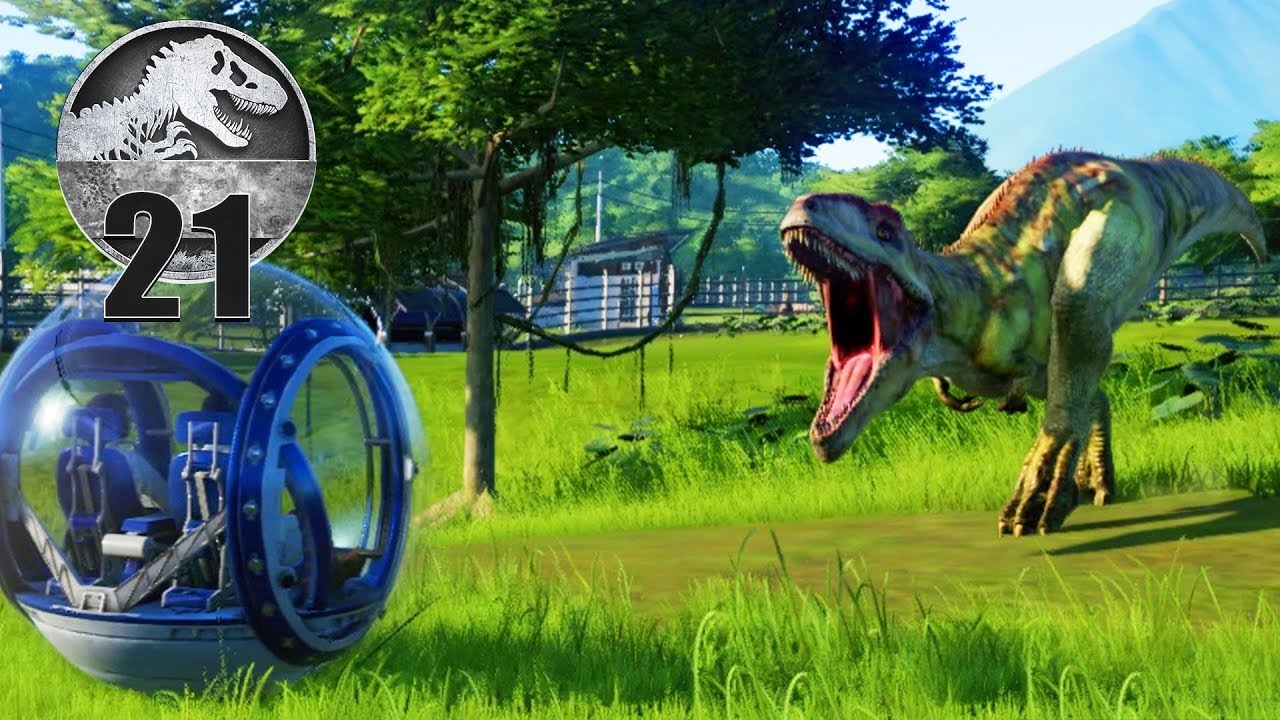 Jurassic World Evolution - Part 21 - DRIVING THE GYROSPHERE