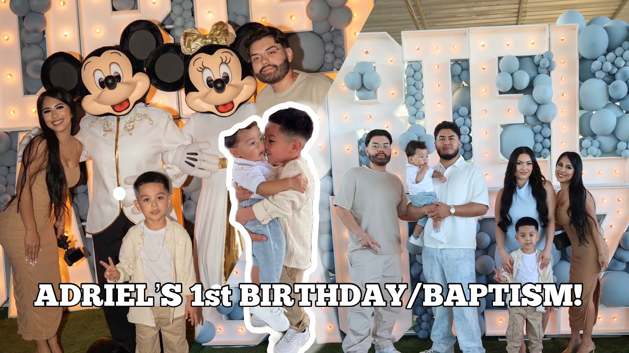 ADRIEL MET BABY ADRIEL?!! + Adriel's 1st Bday party & Baptism