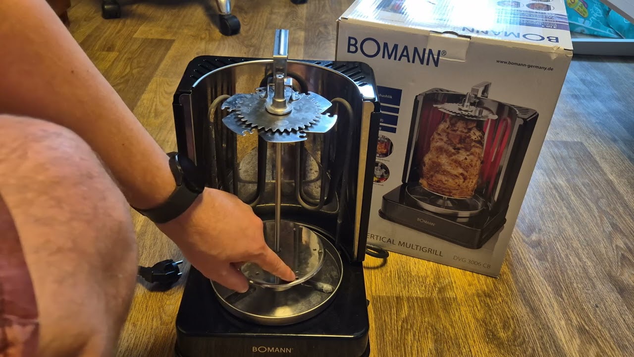 Электрошашлычница CLATRONIC DVG 3686 / Электрошашлычница BOMANN. Как собрать, готовка, лайфхак.