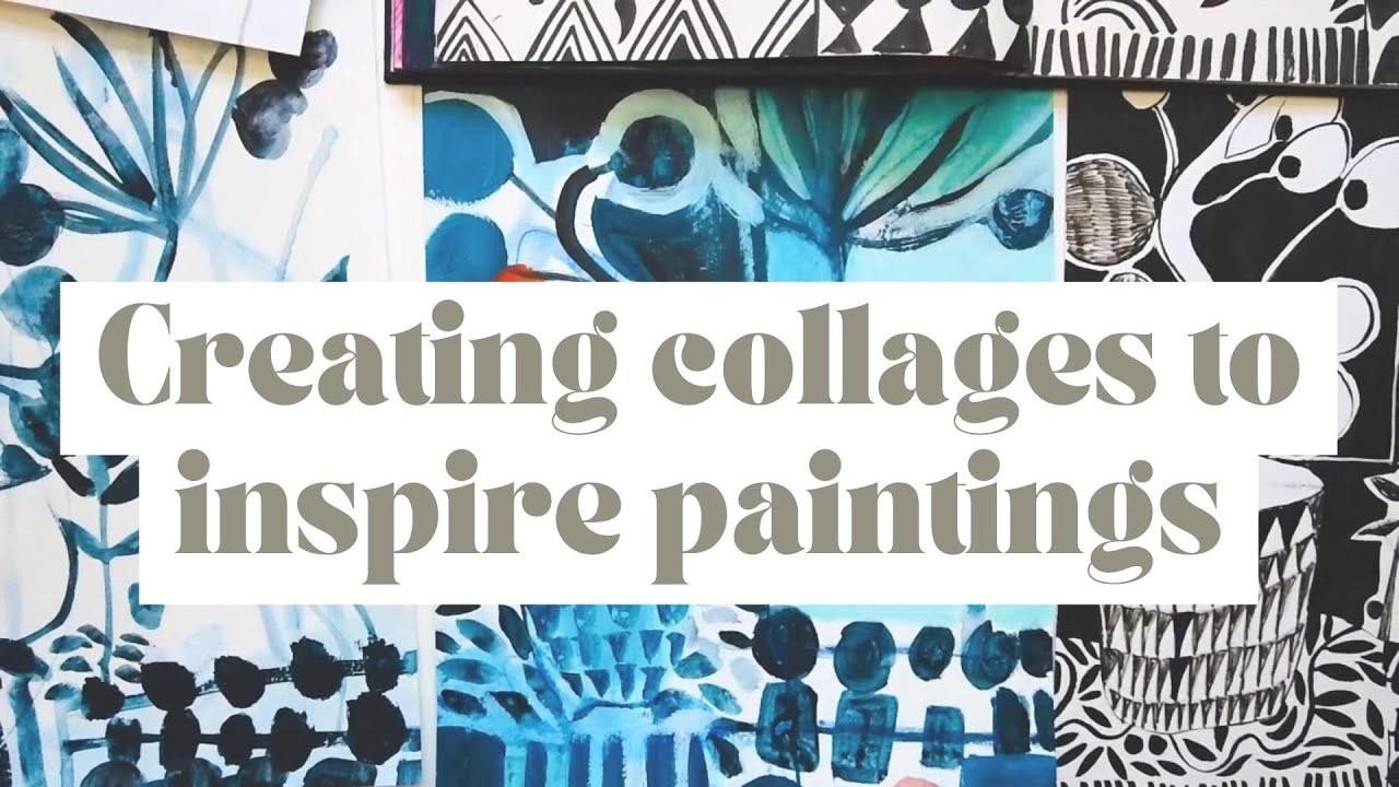 Creating collages to inspire paintings...