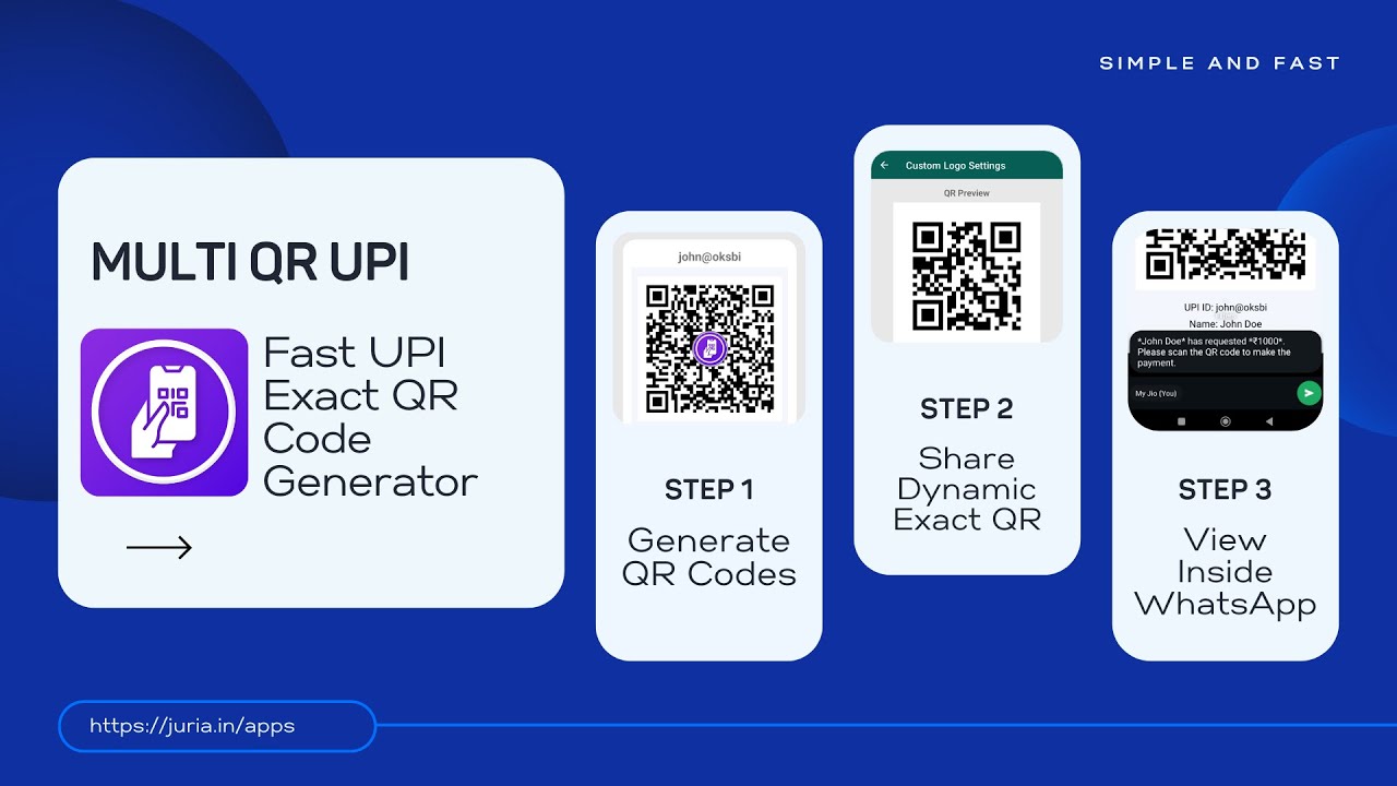 Multi QR UPI - Easily make any UPI QR dynamic and shareable&mdash;with your logo on it!