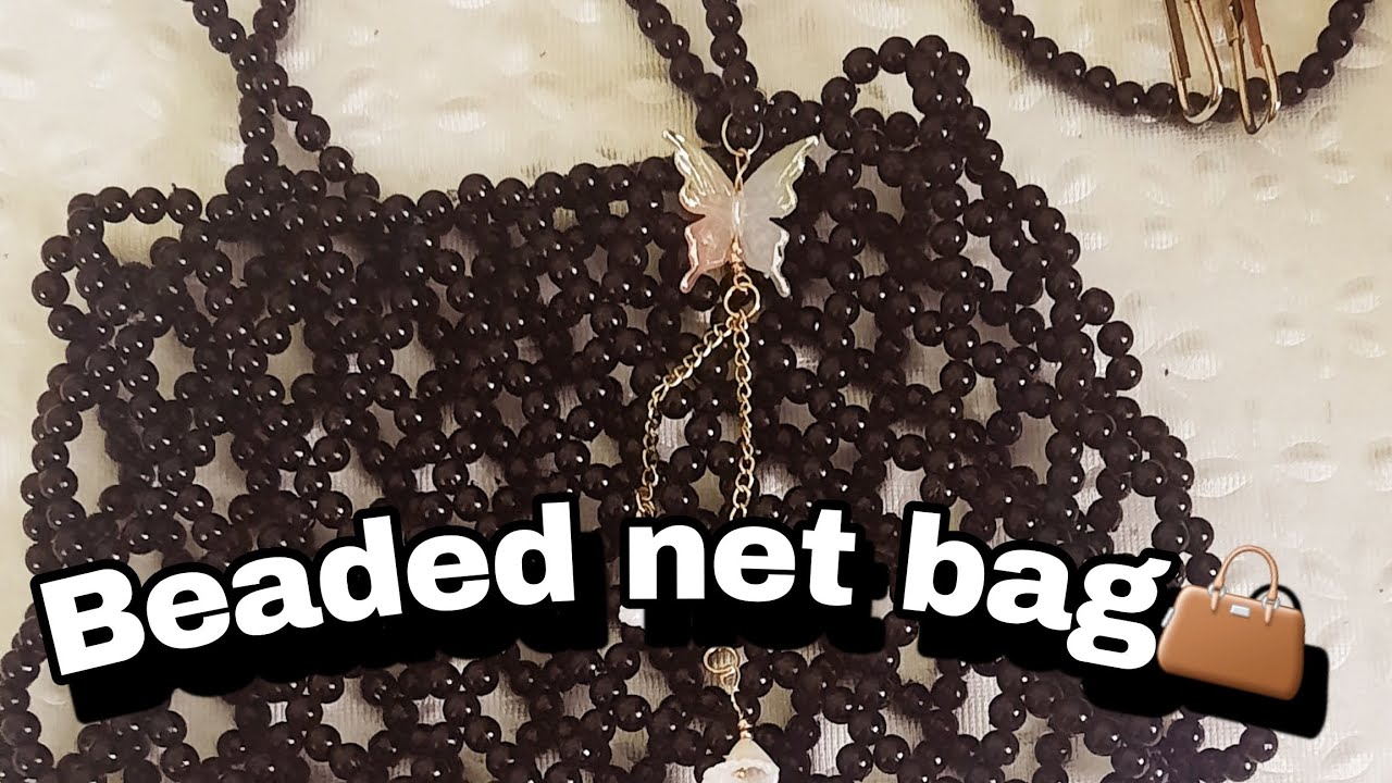 How to make trendy net beaded bag 👜 at home | DIY Beaded potli bag👛 Tutorial 