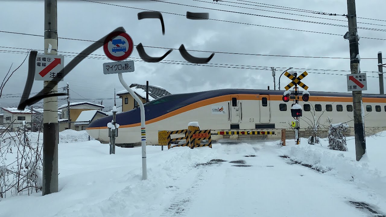 流雪溝に除雪　何杯でもおかわりできる動画4k