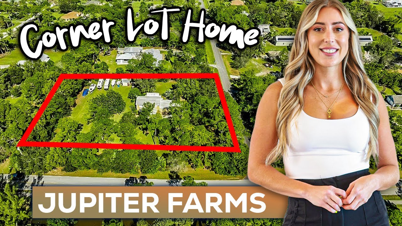 Jupiter Farms Home On Corner Lot With Large Yard - SOLD