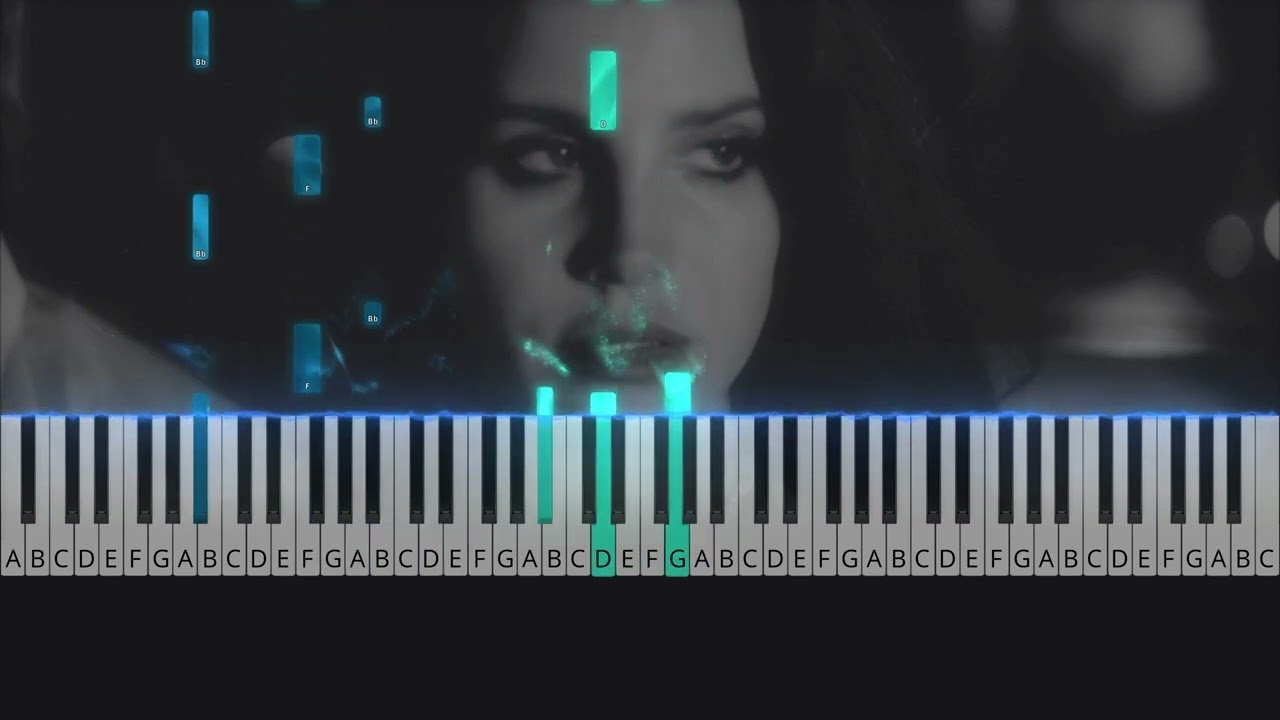 Shades of Cool (Lana Del Rey) - INTENSE and DETAILED Piano Tutorial Cover