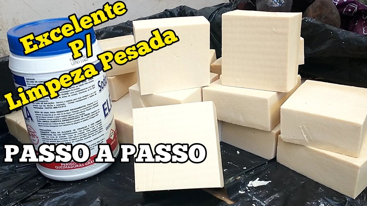 SABÃO CASEIRO COM ÓLEO DE COZINHA USADO E BICARBONATO....