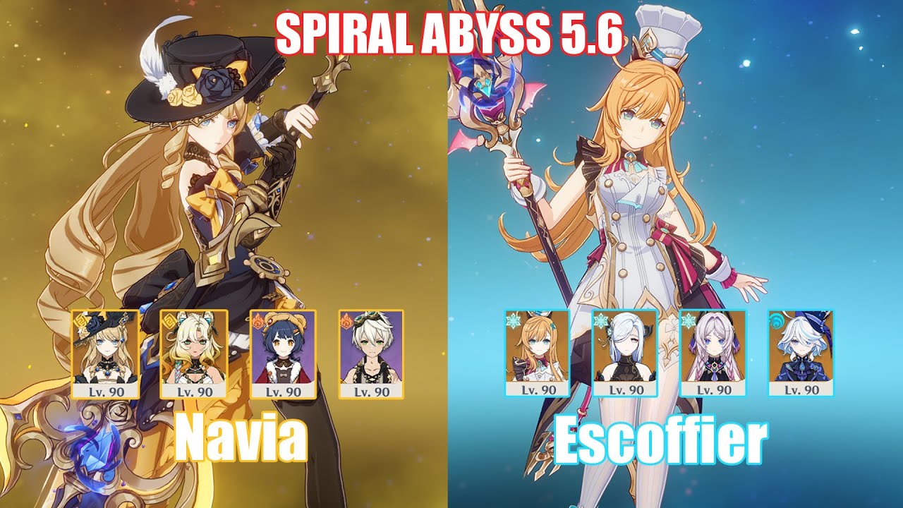C0 Navia & C0 Escoffier Freeze | Spiral Abyss 5.6 | Genshin Impact