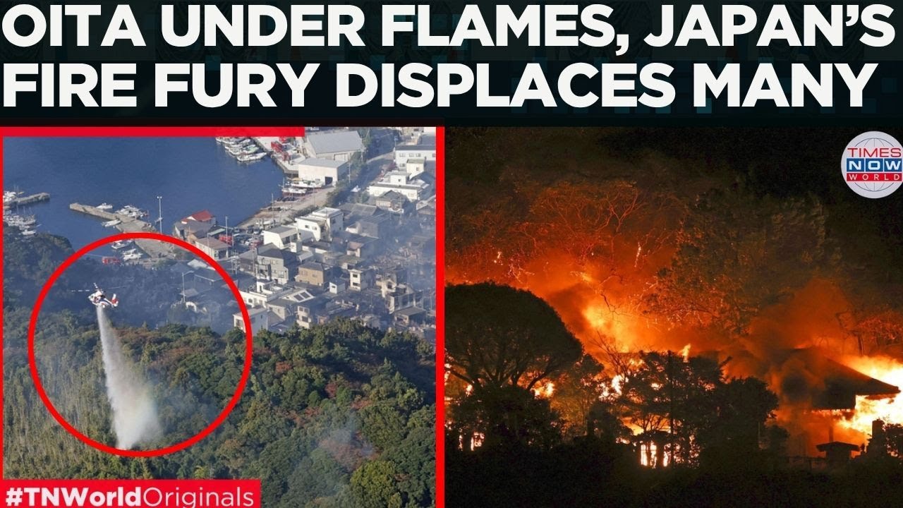 JAPAN’S OITA BURNS: 170 Homes Damaged, Hundreds Displaced as Firefighters Battle Inferno