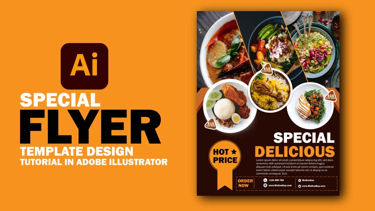 Adobe Illustrator | Restaurant Flyer Design Trends for 2024