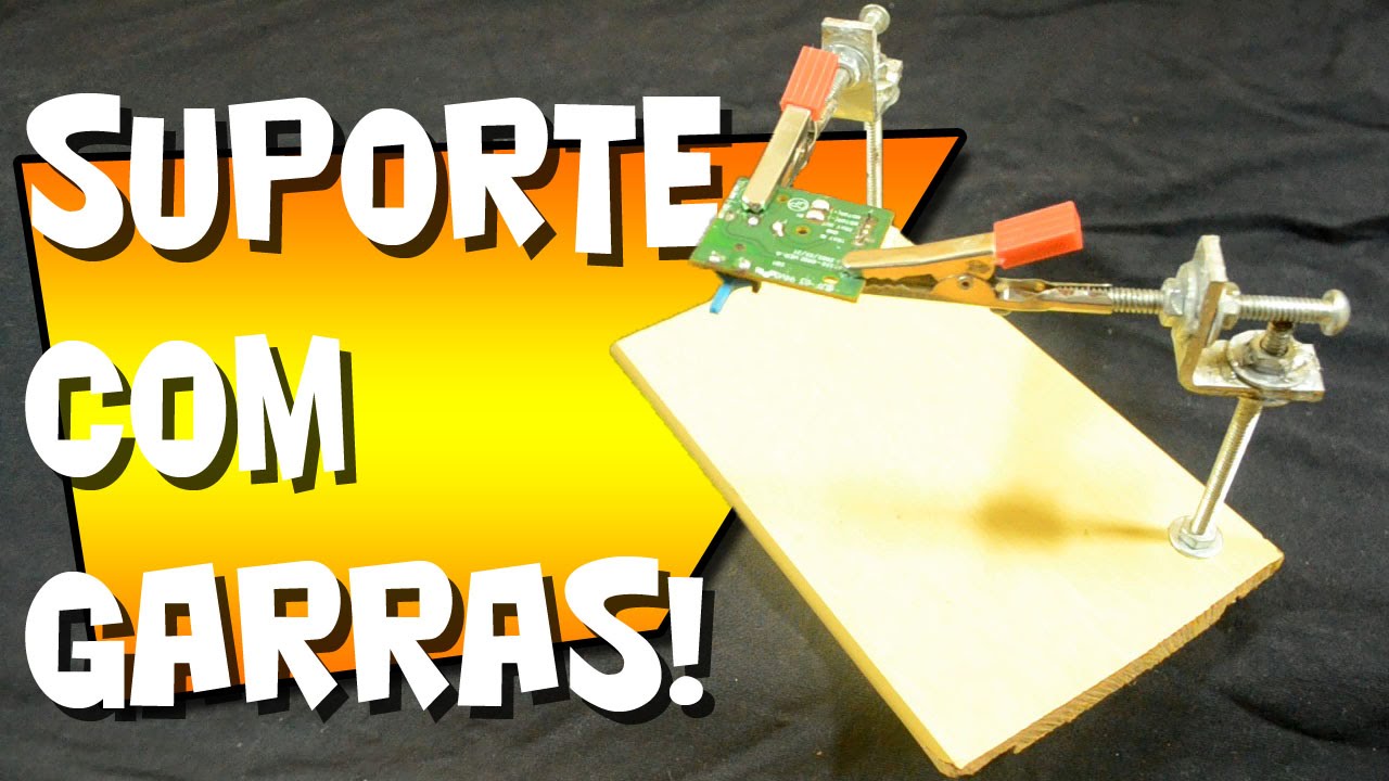 Como fazer suporte com garras caseiro(terceira mão)!