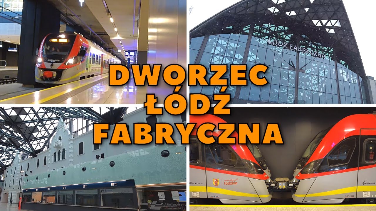 Pociągi na Dworcu Łódź Fabryczna -  zima 2023