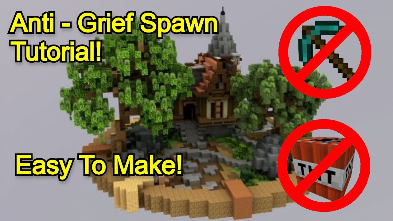 How To Make A Protected Spawn In Minecraft! | Minecraft Command Block Tutorial