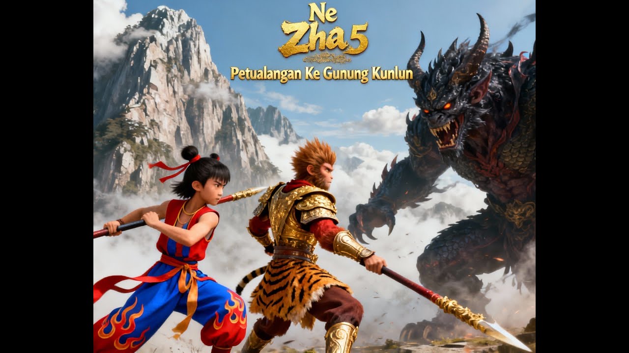 Ne Zha Bagian 5 : Petualangan Ke Gunung Kunlun.Bersama Sun Go Kong Melawan Monster Iblis Raksasa!!!!