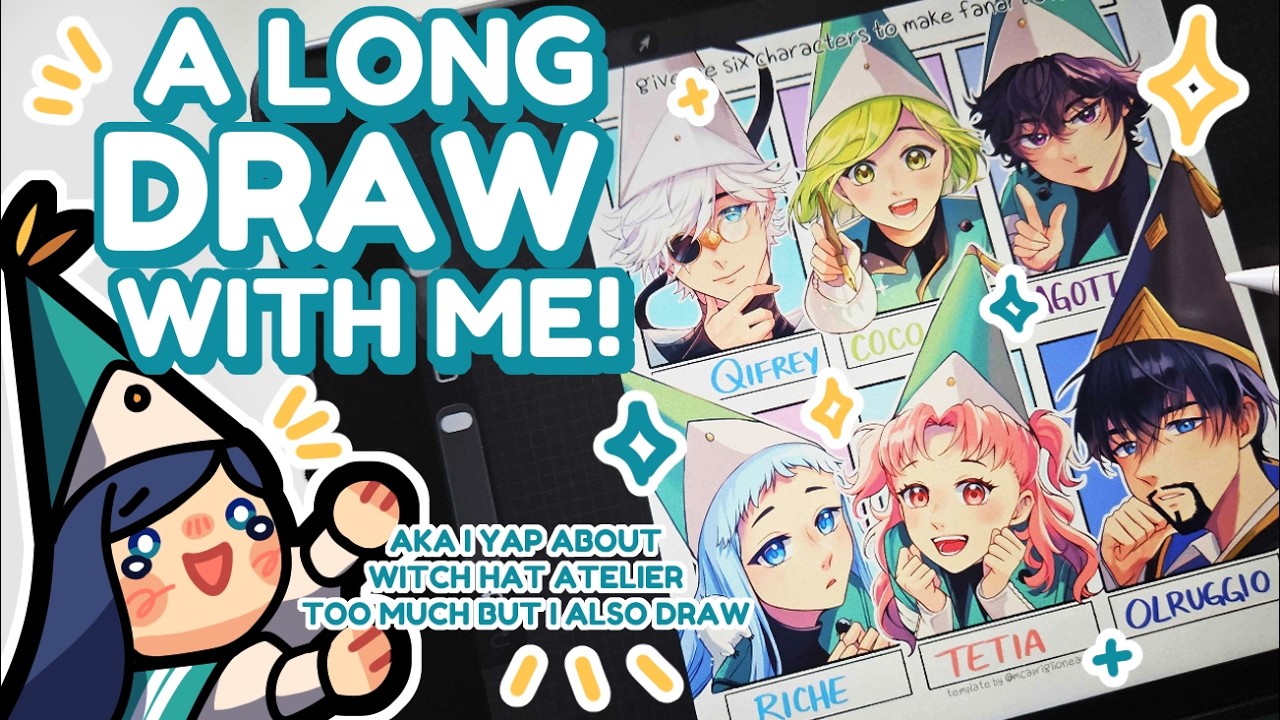 a VERY LONG Draw With Me! | Wtich Hat Atelier~🪄✒️