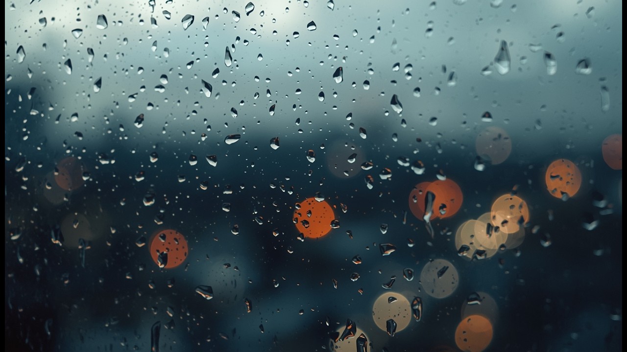 Soft Rain Sounds on a Window 🌧️ | 2 Hours | No Talking | Calm Ambience ASMR