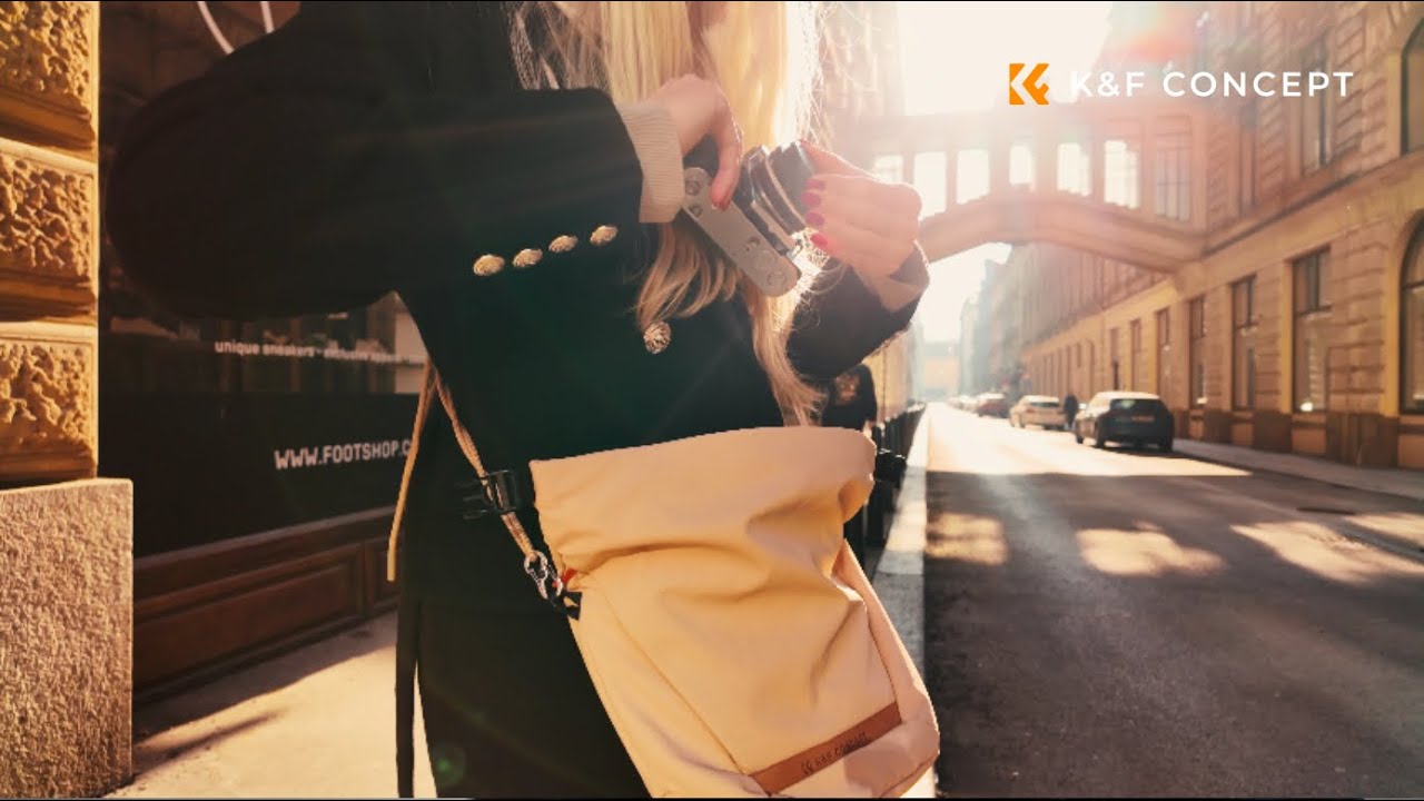 Stylish Sling Bags for Urban Street Photography | K&F CONCEPT Sling Bag Small Camera bag Crossbody