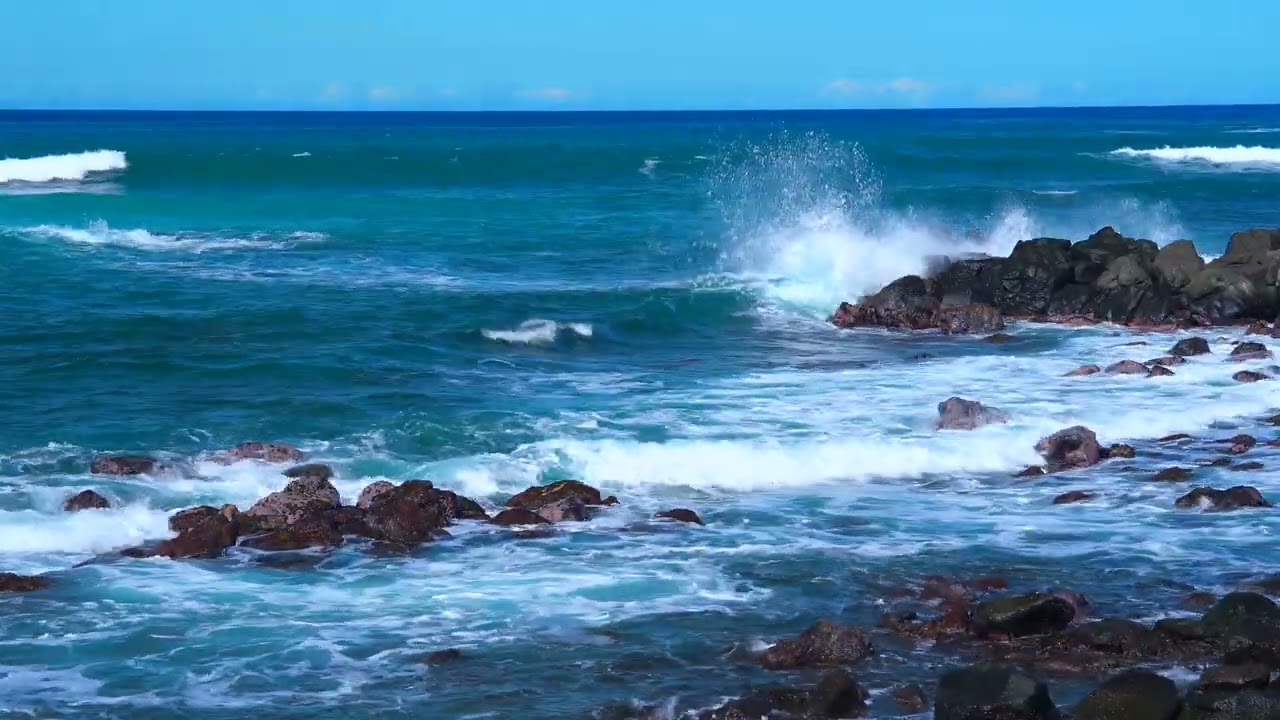 Hawaii Beach Waves in North Shore, Oahu | 4K