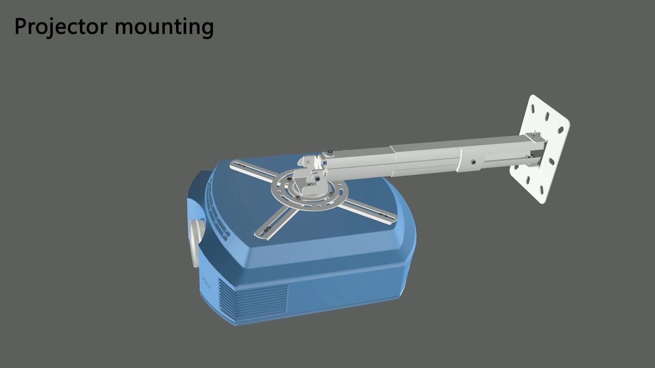 Suptek White Projector Ceiling Mount Bracket (PR05)