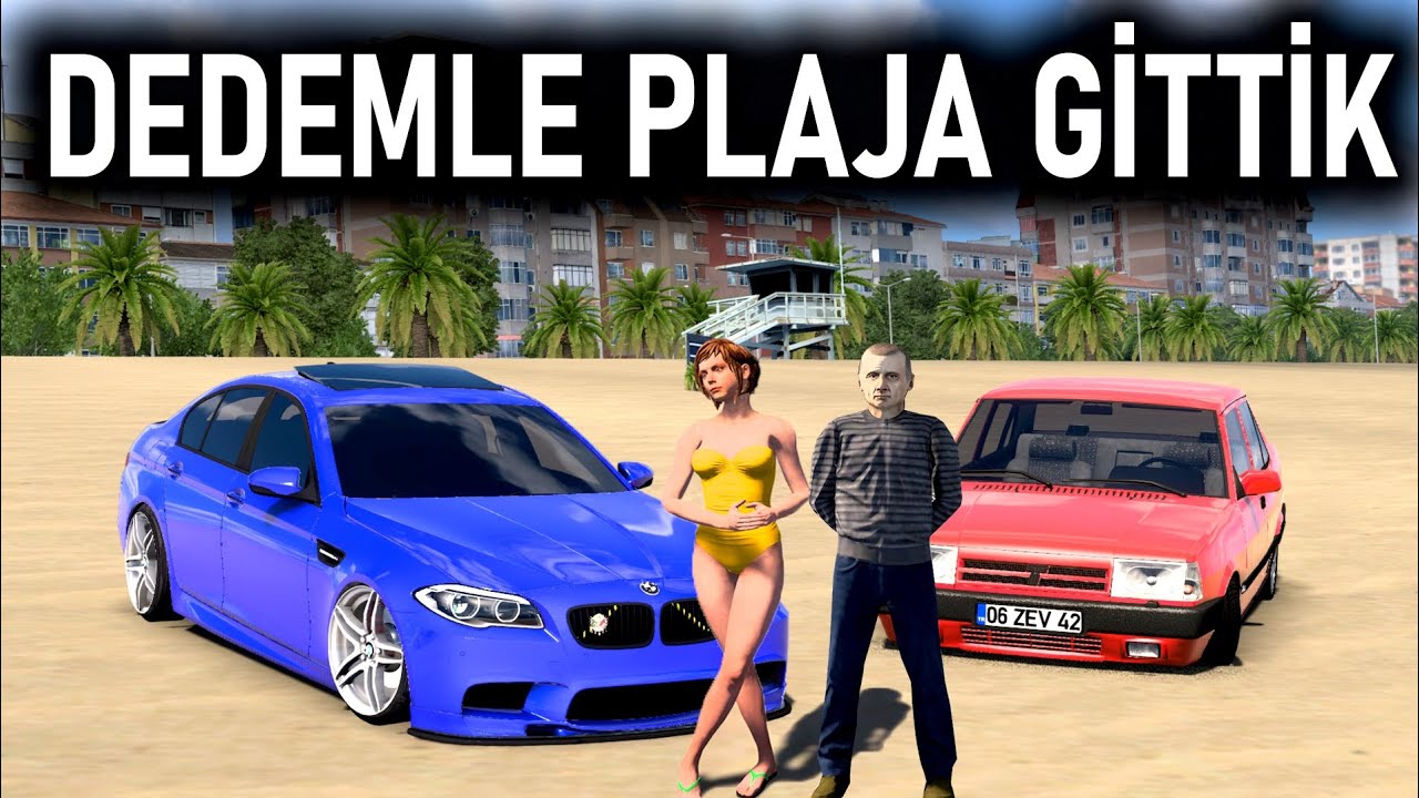 DEDEMLE TATİLE GİTTİK ! DENİZE GİRDİK ETS 2 MOD Logitech G29